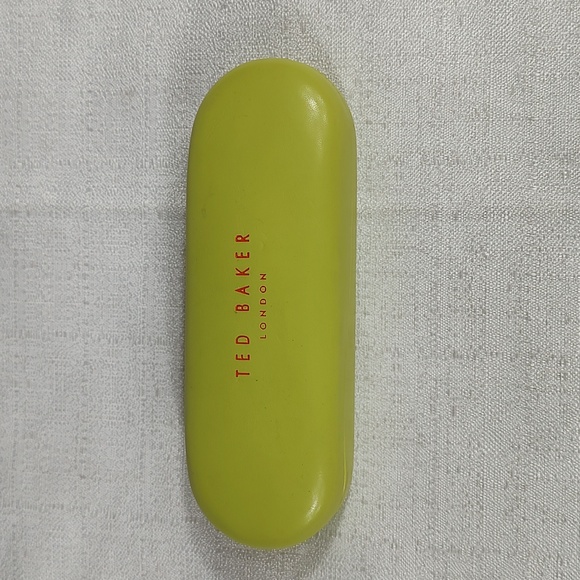 Ted Baker London Accessories - Ted Baker London Bright Lime Green Hard Glasses Case with Glasses Cleaning Towel